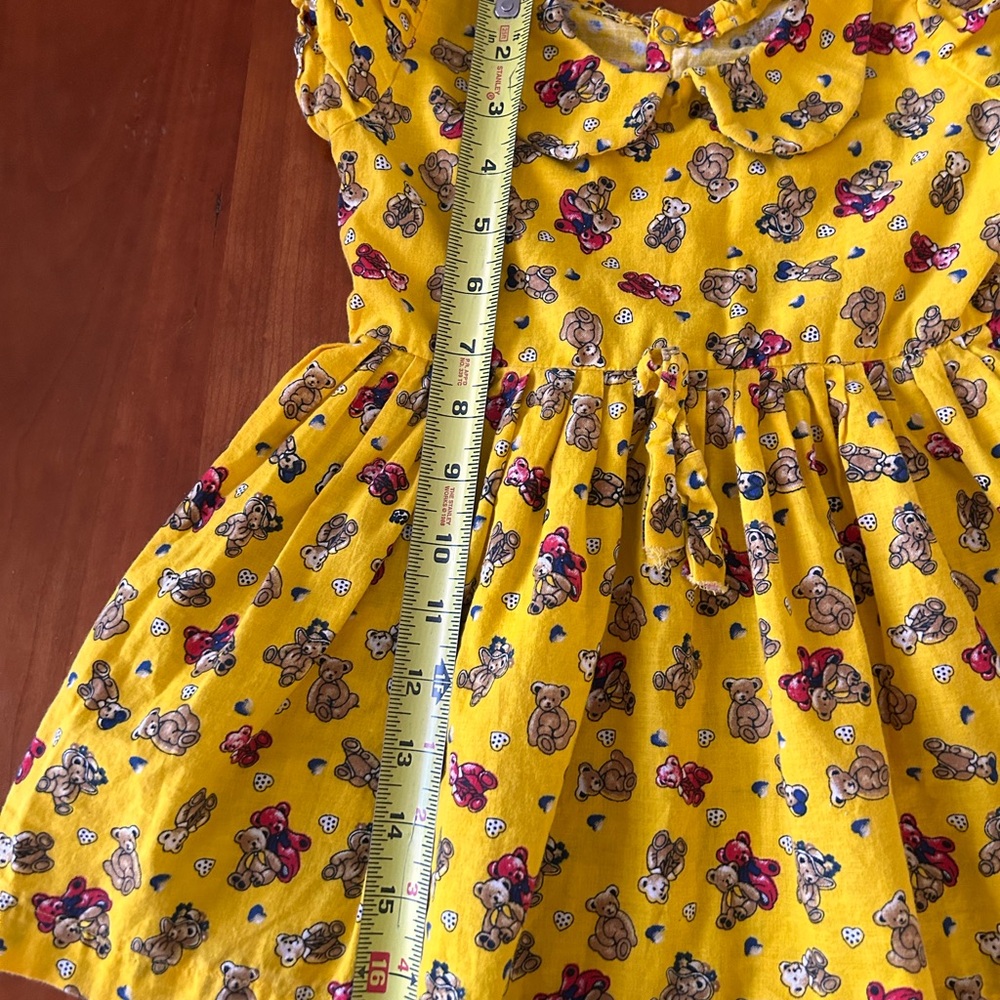 Handmade toddler Teddy Bear dress 2T - Picture 5 of 9